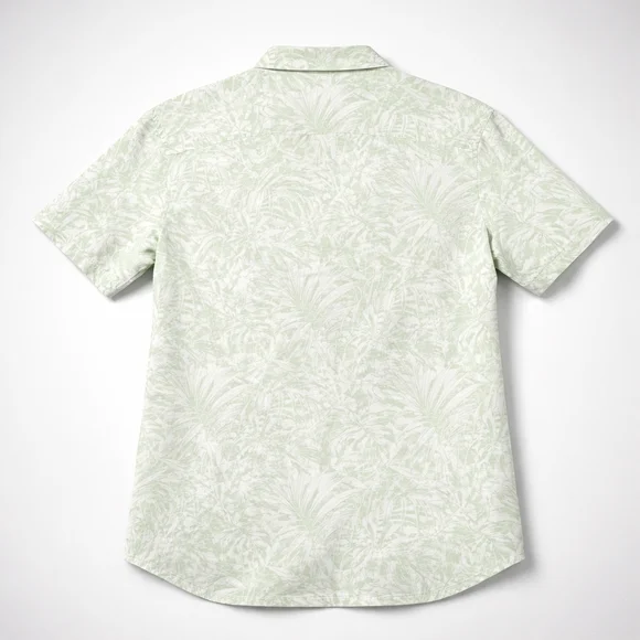 Columbia Men’s Short Sleeve Hawaiian Shirt – Tropical Print - Picture 3 of 8